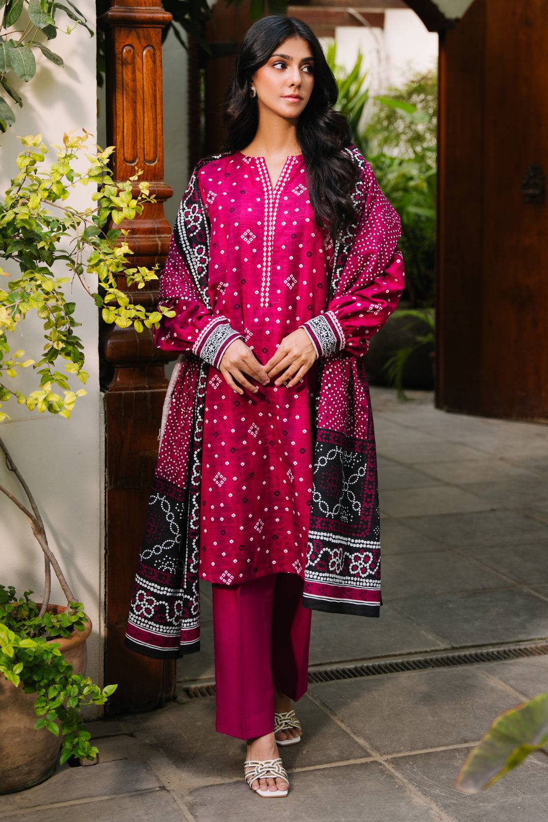 Zellbury | Unstitched 3 Piece Khaddar | Shirt Shalwar Dupatta - 0269 by Maria Faisal - Registered Vendor of : Zellbury Women - type : Essential Unstitched - 100% original wedding dresses