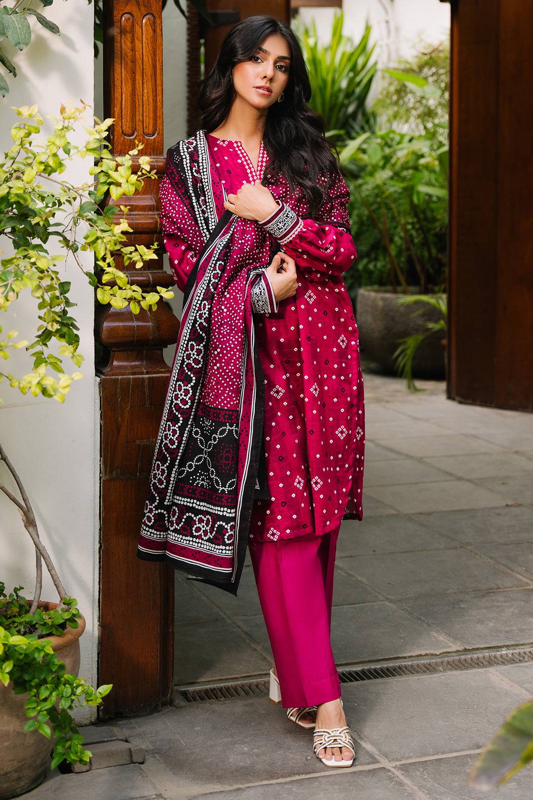 Zellbury | Unstitched 3 Piece Khaddar | Shirt Shalwar Dupatta - 0269 by Maria Faisal - Registered Vendor of : Zellbury Women - type : Essential Unstitched - 100% original wedding dresses