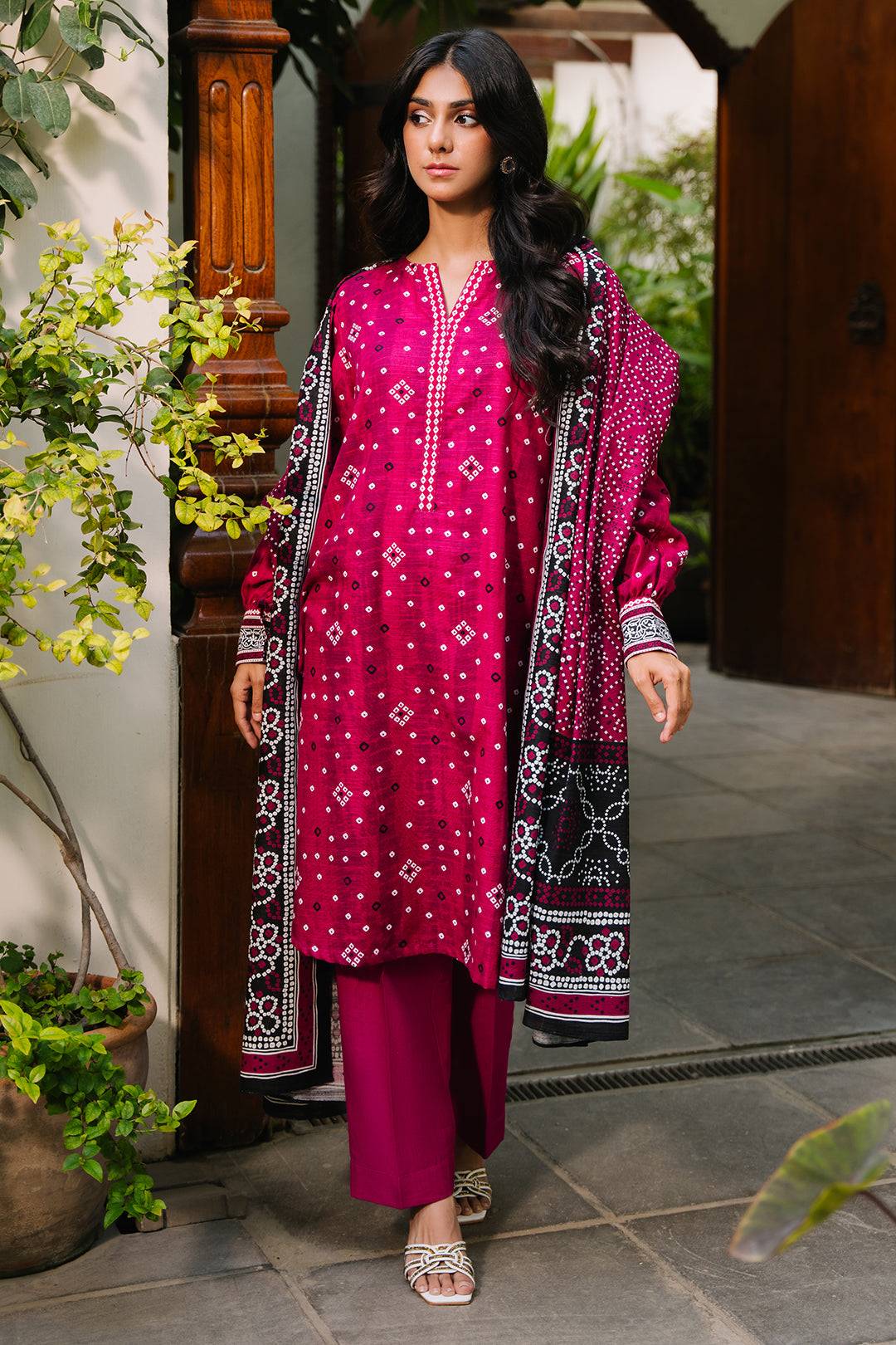 Zellbury | Unstitched 3 Piece Khaddar | Shirt Shalwar Dupatta - 0269 by Maria Faisal - Registered Vendor of : Zellbury Women - type : Essential Unstitched - 100% original wedding dresses