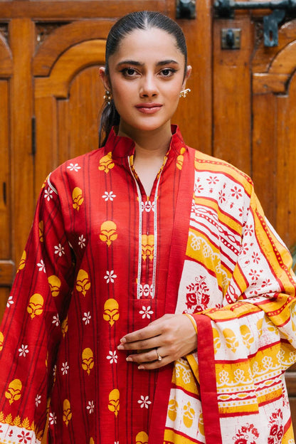 Zellbury | Unstitched 3 Piece Khaddar | Shirt Shalwar Dupatta - 0271 by Maria Faisal - Registered Vendor of : Zellbury Women - type : Essential Unstitched - 100% original wedding dresses