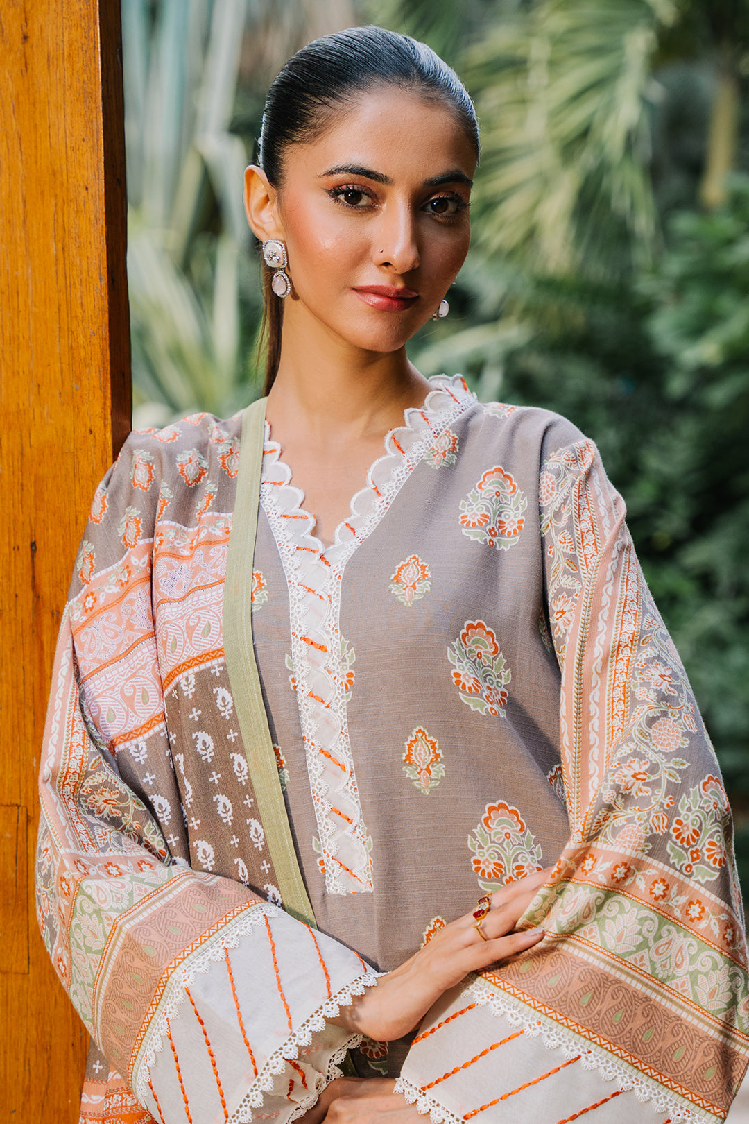 Zellbury | Unstitched 3 Piece Khaddar | Shirt Shalwar Dupatta - 0276 - Designer Dress with Intricate embroidery and embellishments. Shop elegent wedding dress at Maria Faisal.