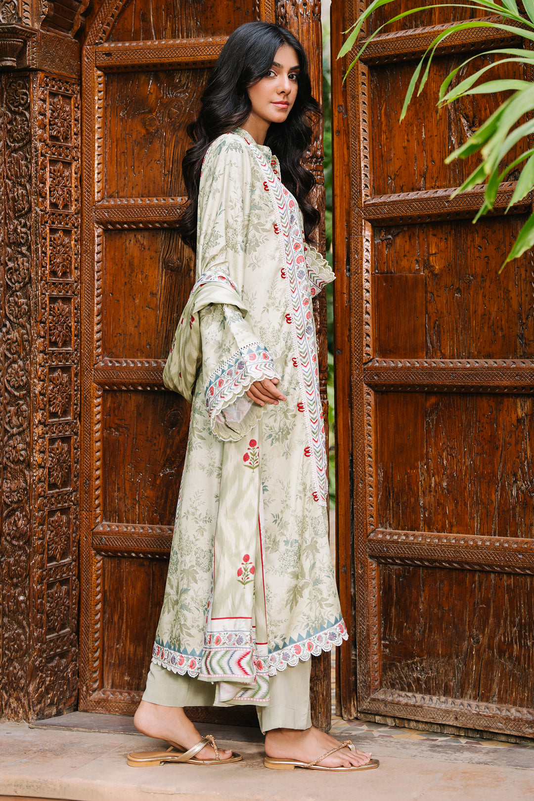 Zellbury | Unstitched 3 Piece Viscose | Shirt Shalwar Dupatta - 0278 - Designer Dress with Intricate embroidery and embellishments. Shop elegent wedding dress at Maria Faisal.