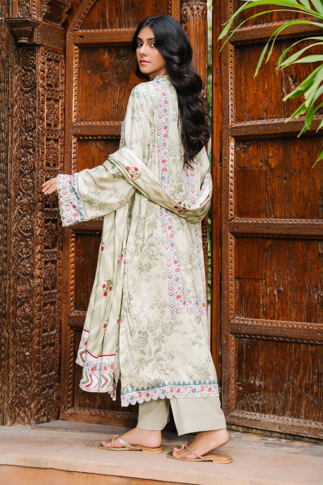 Zellbury | Unstitched 3 Piece Viscose | Shirt Shalwar Dupatta - 0278 by Maria Faisal - Registered Vendor of : Zellbury Women - type : Essential Unstitched - 100% original wedding dresses