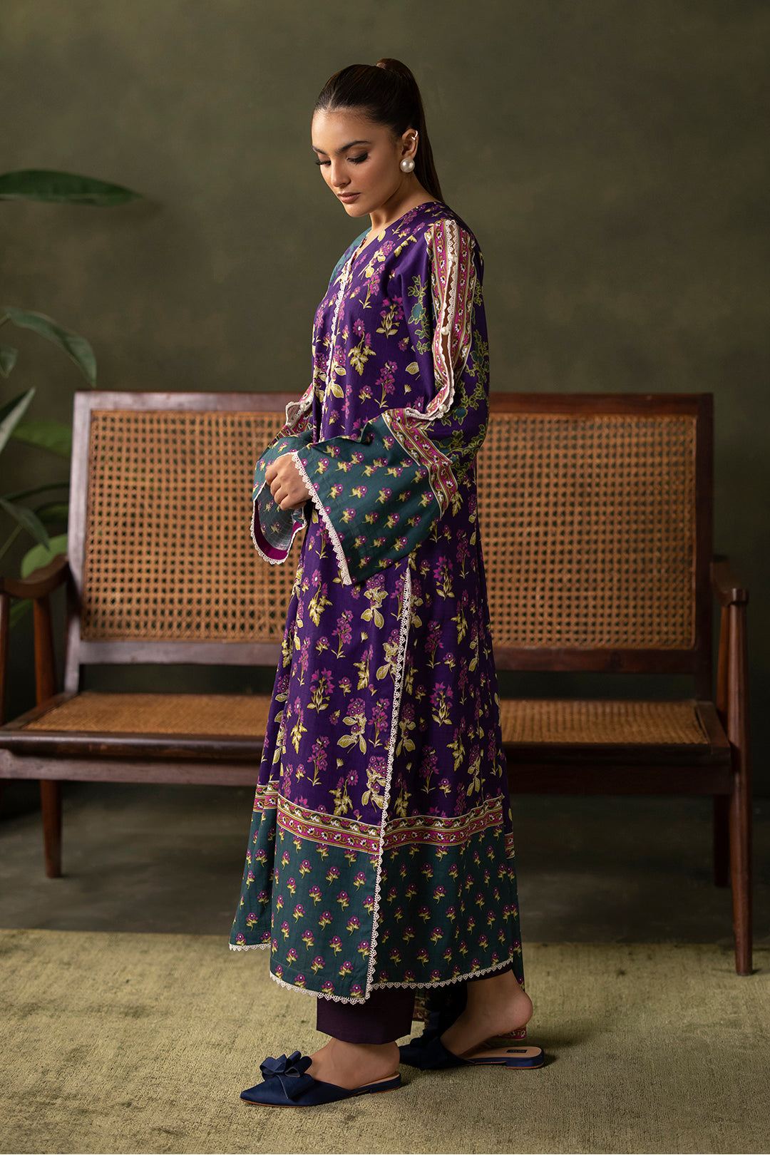 Zellbury | Unstitched 3 Piece Khaddar | Shirt Shalwar Dupatta - 0279 - Designer Dress with Intricate embroidery and embellishments. Shop elegent wedding dress at Maria Faisal.