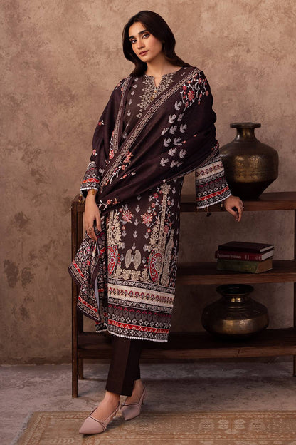 Zellbury | Unstitched 3 Piece Khaddar | Shirt Shalwar Dupatta - 0288 by Maria Faisal - Registered Vendor of : Zellbury Women - type : Essential Unstitched - 100% original wedding dresses