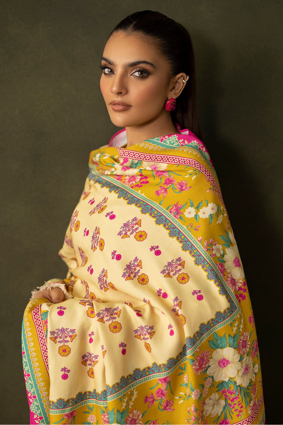 Zellbury | Unstitched 3 Piece Viscose | Shirt Shalwar Dupatta - 0289 - Designer Dress with Intricate embroidery and embellishments. Shop elegent wedding dress at Maria Faisal.