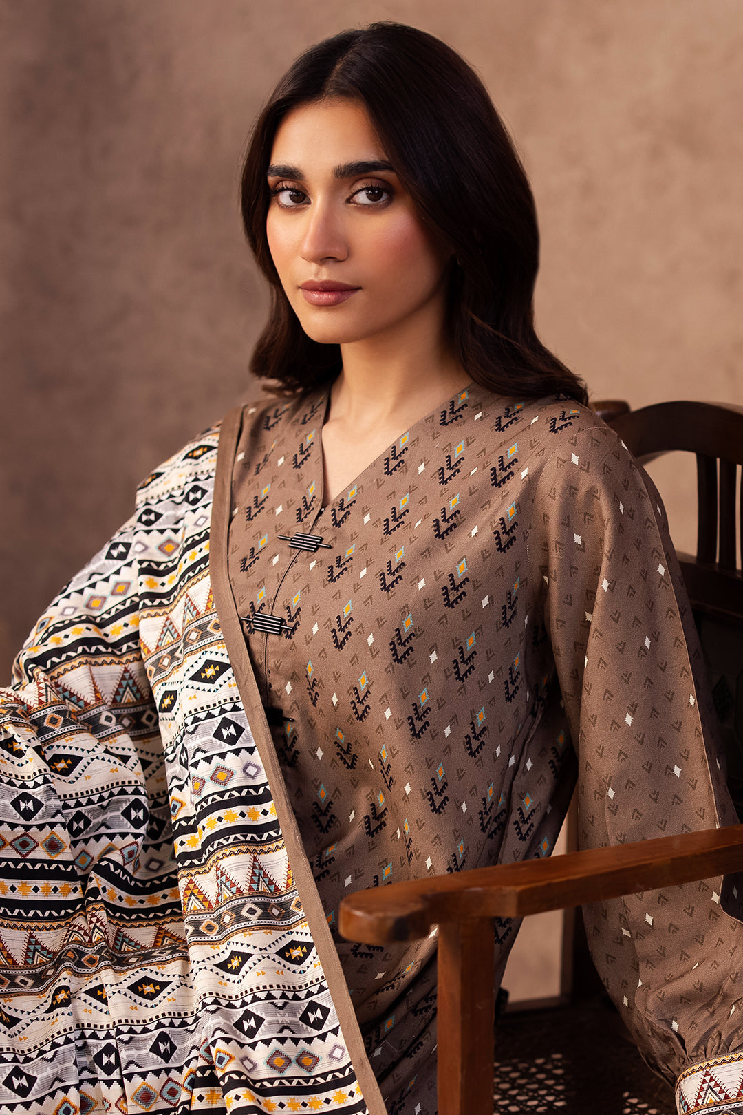 Zellbury | Unstitched 3 Piece Viscose | Shirt Shalwar Dupatta - 0293 - Designer Dress with Intricate embroidery and embellishments. Shop elegent wedding dress at Maria Faisal.