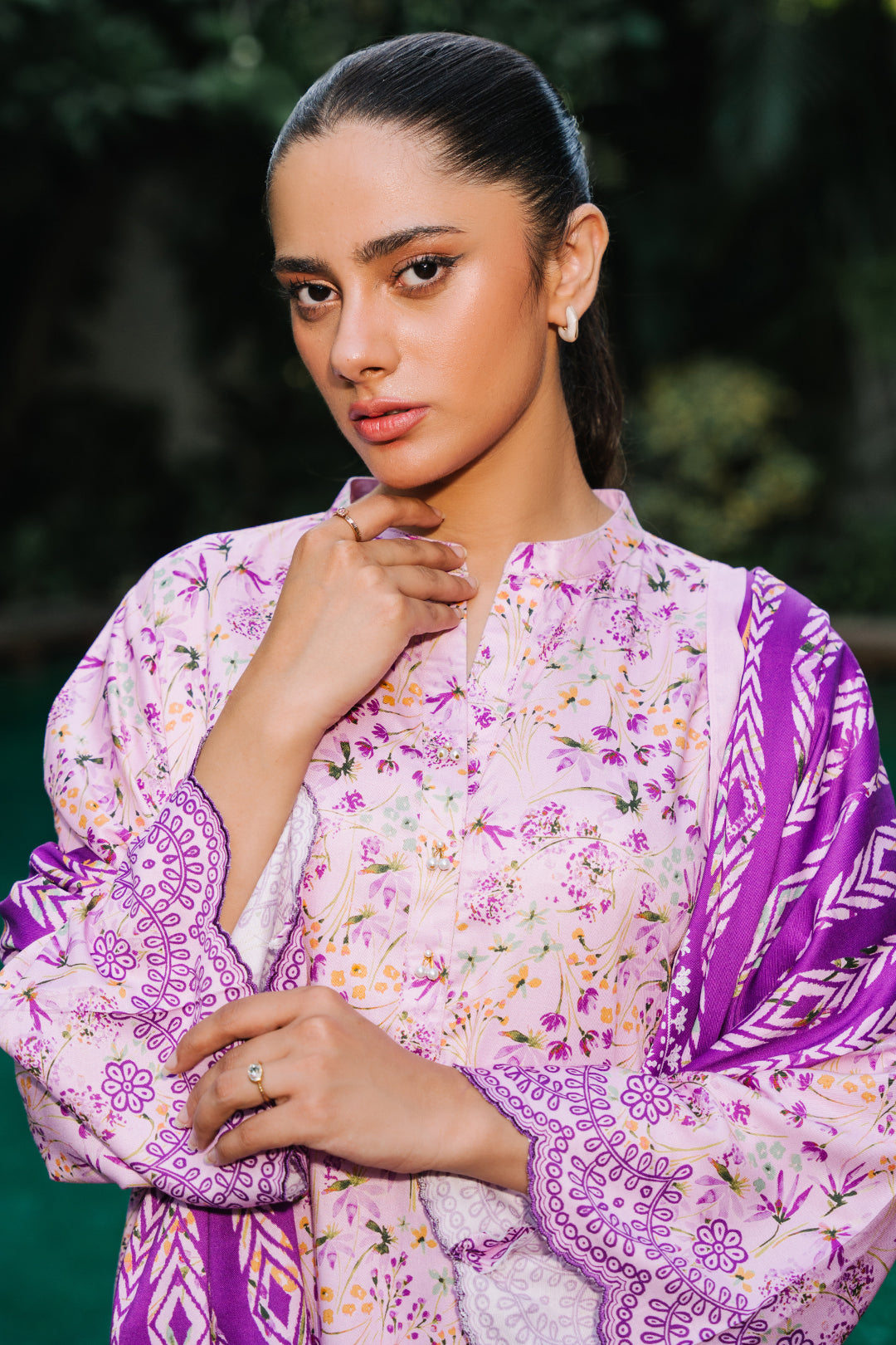 Zellbury | Unstitched 3 Piece Viscose | Shirt Shalwar Dupatta - 0295 - Designer Dress with Intricate embroidery and embellishments. Shop elegent wedding dress at Maria Faisal.