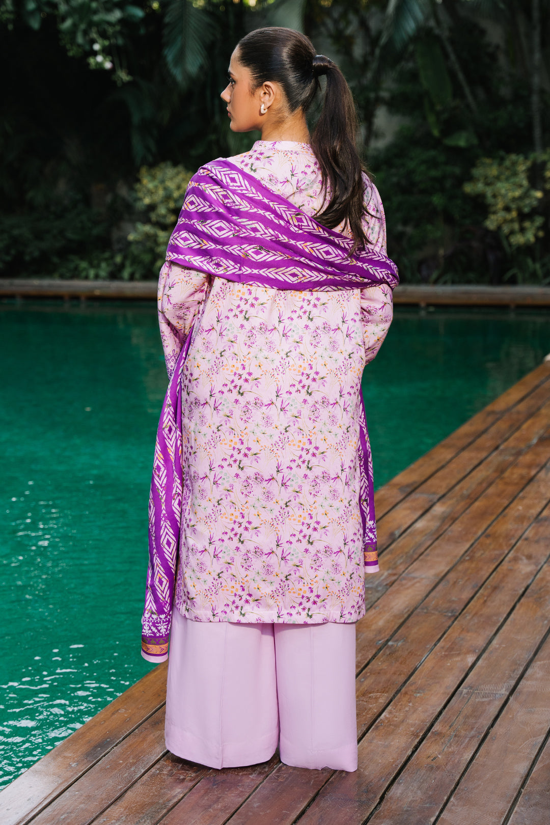 Zellbury | Unstitched 3 Piece Viscose | Shirt Shalwar Dupatta - 0295 - Designer Dress with Intricate embroidery and embellishments. Shop elegent wedding dress at Maria Faisal.