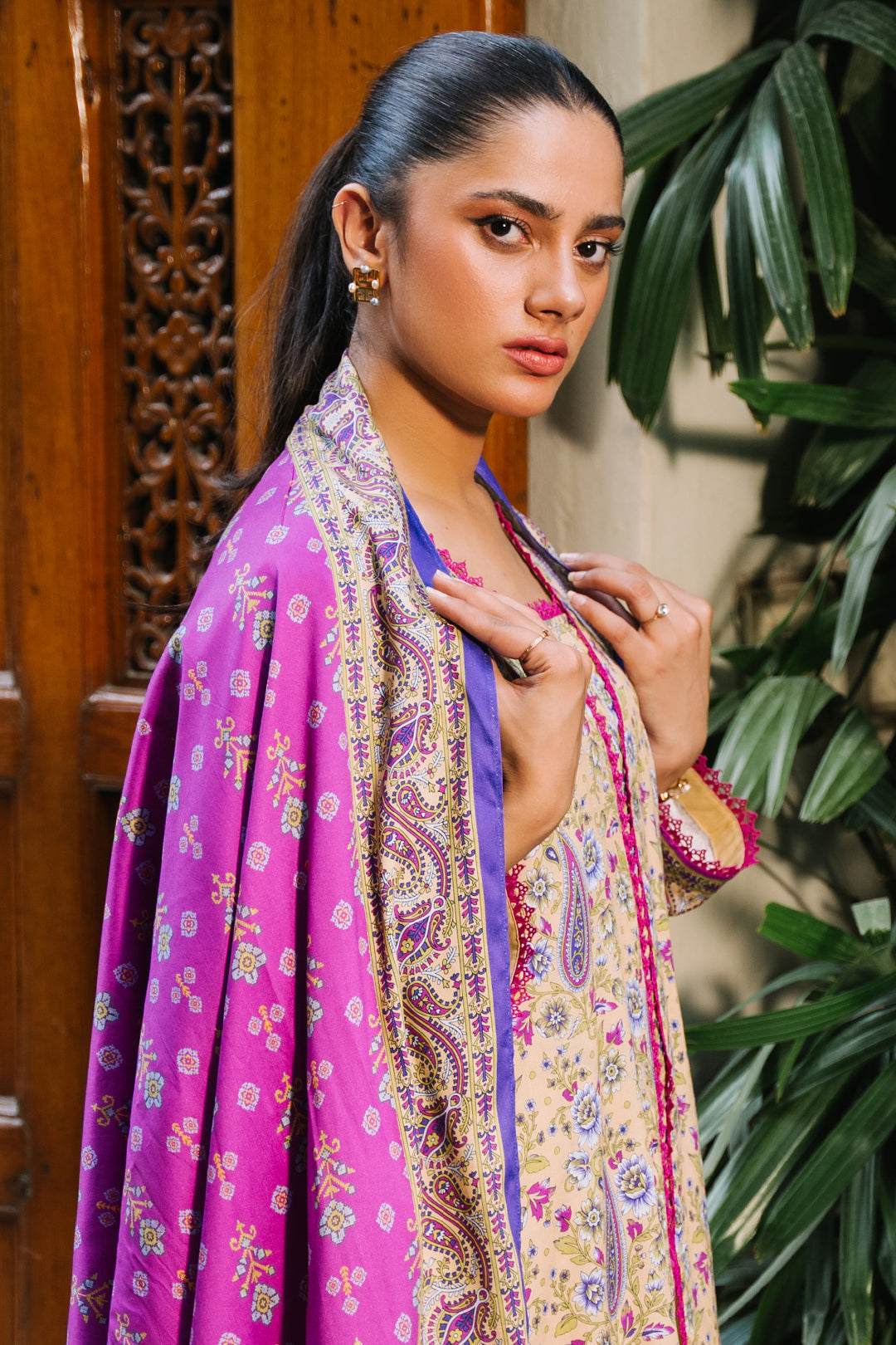 Zellbury | Unstitched 3 Piece Viscose | Shirt Shalwar Dupatta - 0297 - Designer Dress with Intricate embroidery and embellishments. Shop elegent wedding dress at Maria Faisal.