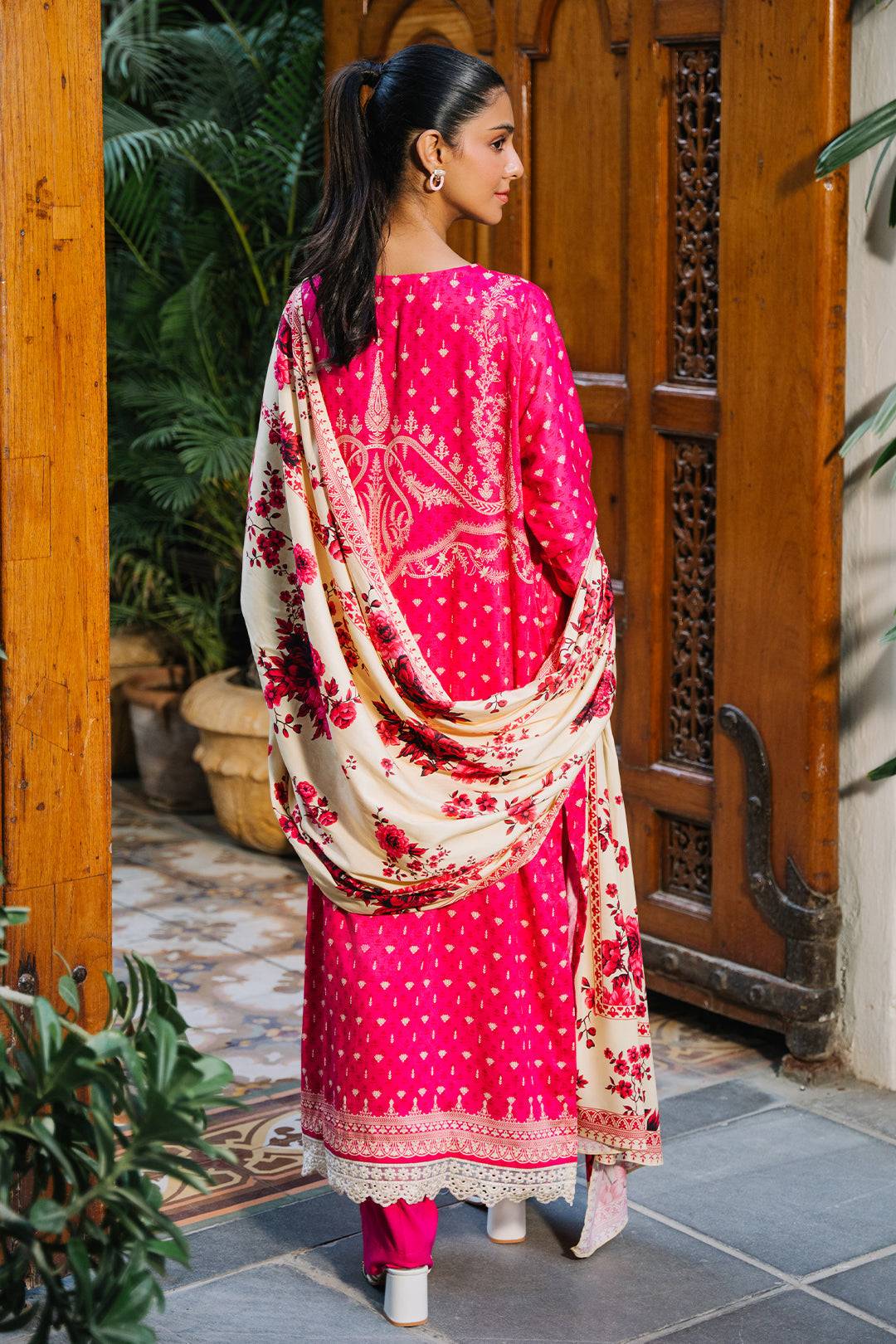 Zellbury | Unstitched 3 Piece Viscose | Shirt Shalwar Dupatta - 0300 by Maria Faisal - Registered Vendor of : Zellbury Women - type : Essential Unstitched - 100% original wedding dresses