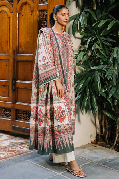 Zellbury | Unstitched 3 Piece Karandi | Shirt Shalwar Dupatta - 0302 by Maria Faisal - Registered Vendor of : Zellbury Women - type : Essential Unstitched - 100% original wedding dresses