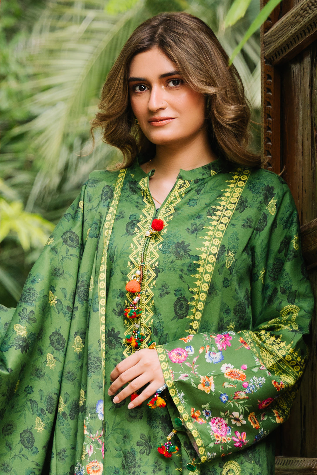 Zellbury | Unstitched 3 Piece Viscose | Shirt Shalwar Dupatta - 0305 - Designer Dress with Intricate embroidery and embellishments. Shop elegent wedding dress at Maria Faisal.