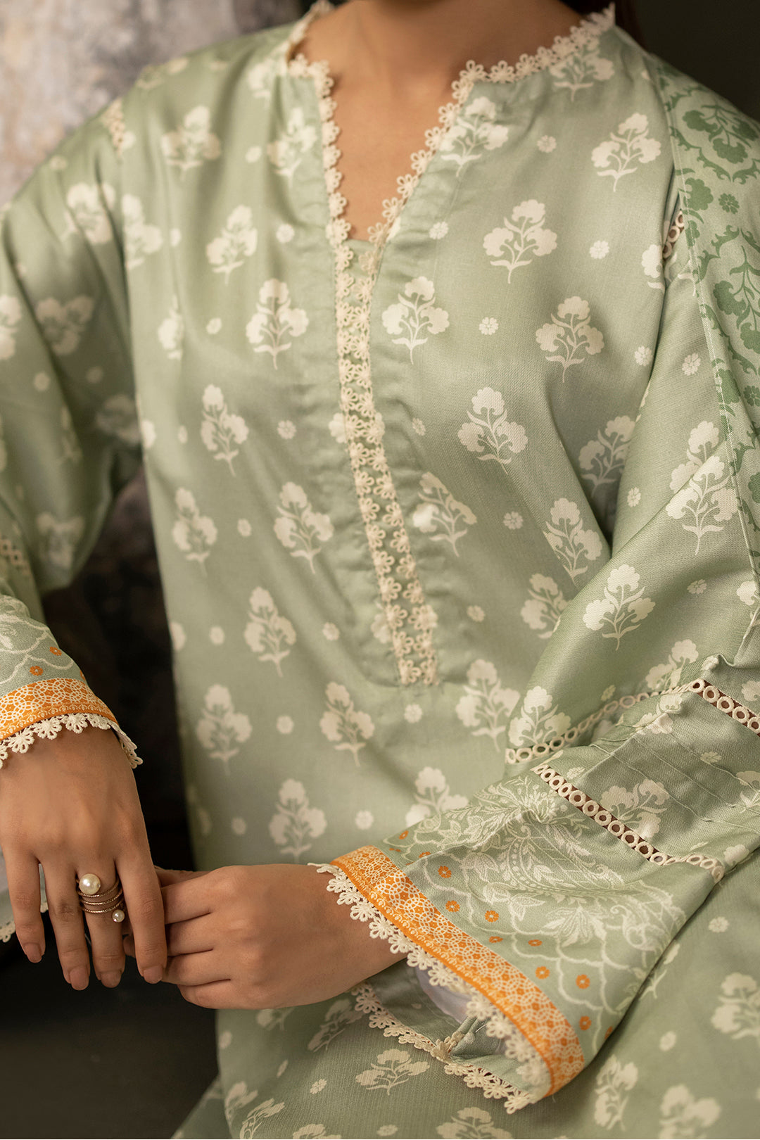 Zellbury | Unstitched 3 Piece Viscose | Shirt Shalwar Dupatta - 0306 - Designer Dress with Intricate embroidery and embellishments. Shop elegent wedding dress at Maria Faisal.