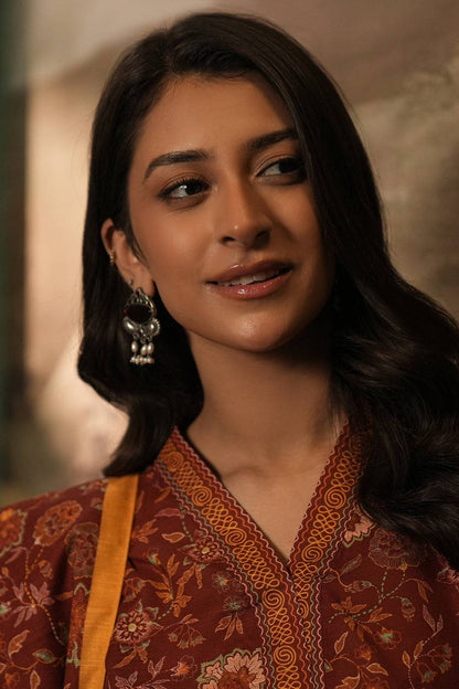 Zellbury | Unstitched 3 Piece Khaddar | Shirt Shalwar Dupatta - 0356 by Maria Faisal - Registered Vendor of : Zellbury Women - type : Essential Unstitched - 100% original wedding dresses