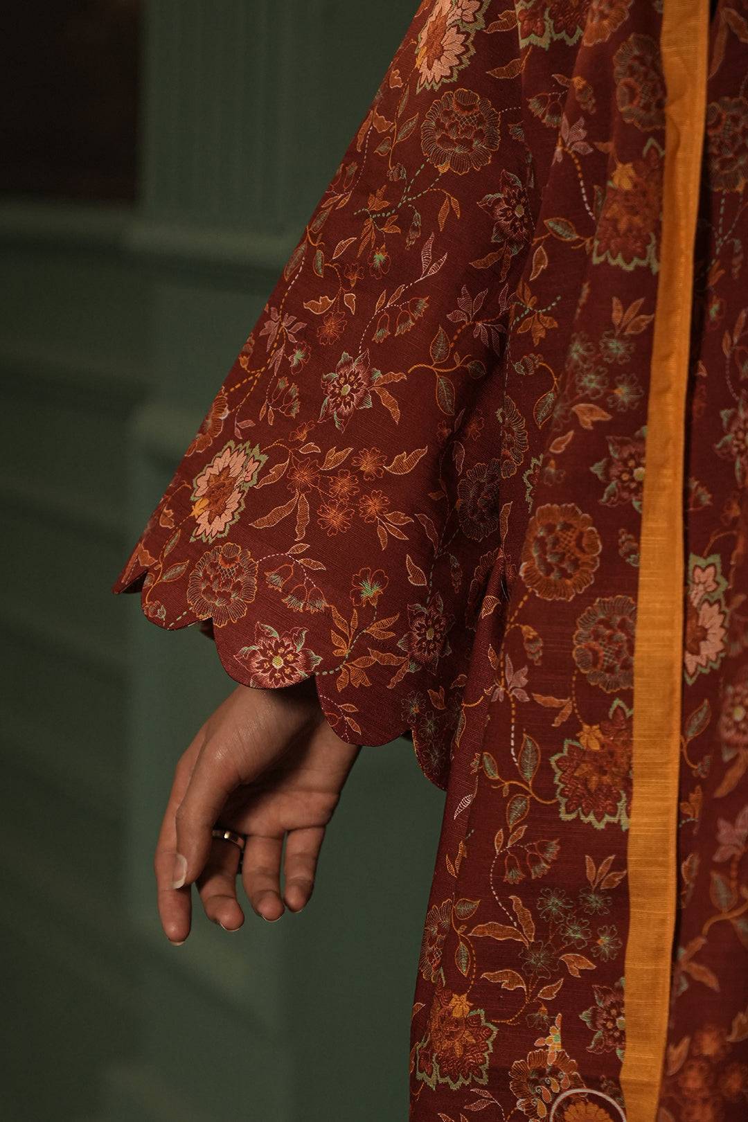 Zellbury | Unstitched 3 Piece Khaddar | Shirt Shalwar Dupatta - 0356 by Maria Faisal - Registered Vendor of : Zellbury Women - type : Essential Unstitched - 100% original wedding dresses