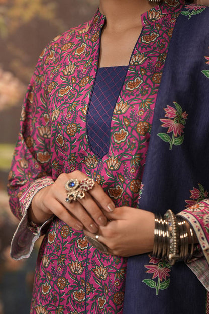 Zellbury | Unstitched 3 Piece Khaddar | Shirt Shalwar Dupatta - 0357 by Maria Faisal - Registered Vendor of : Zellbury Women - type : Essential Unstitched - 100% original wedding dresses