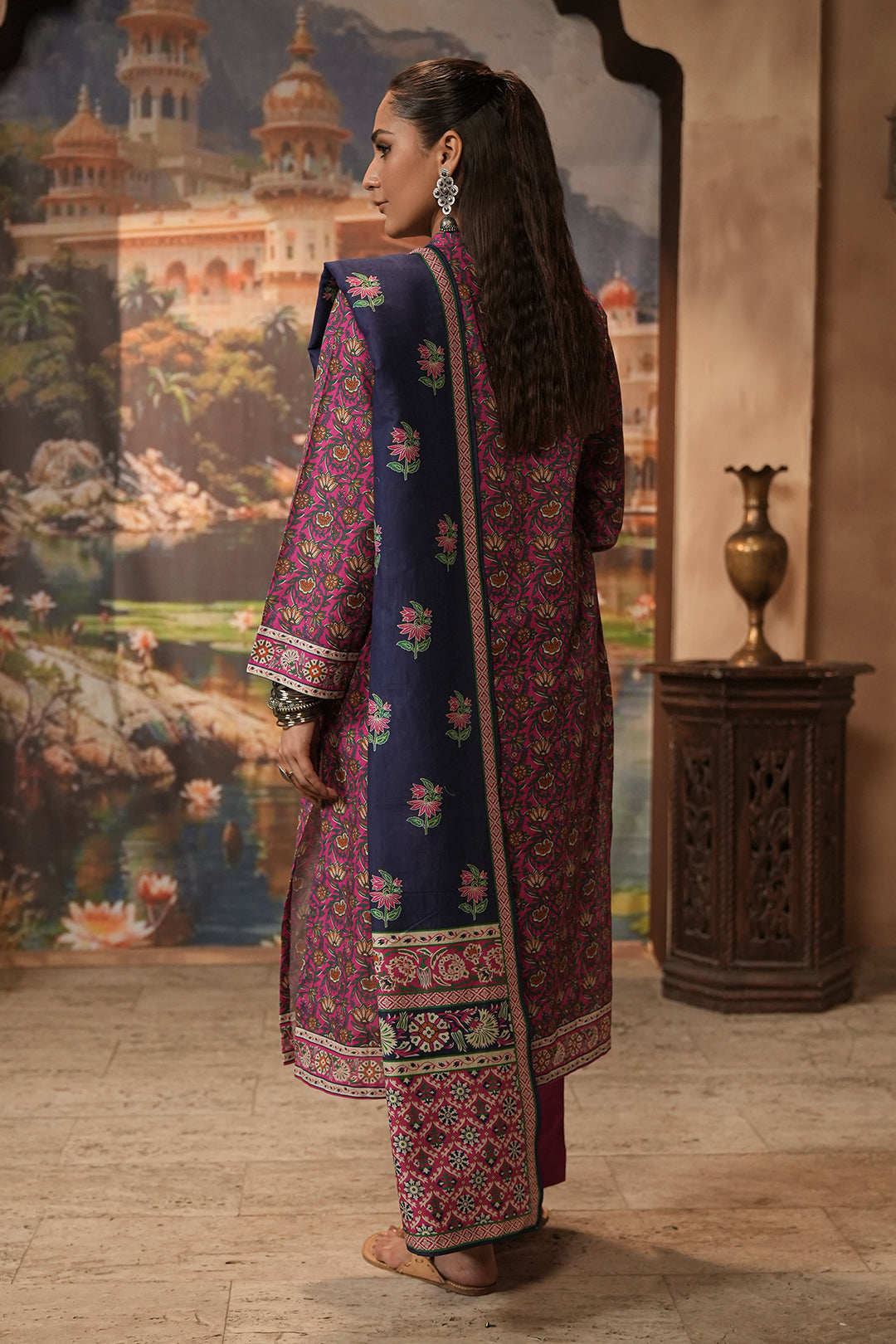 Zellbury | Unstitched 3 Piece Khaddar | Shirt Shalwar Dupatta - 0357 - Designer Dress with Intricate embroidery and embellishments. Shop elegent wedding dress at Maria Faisal.