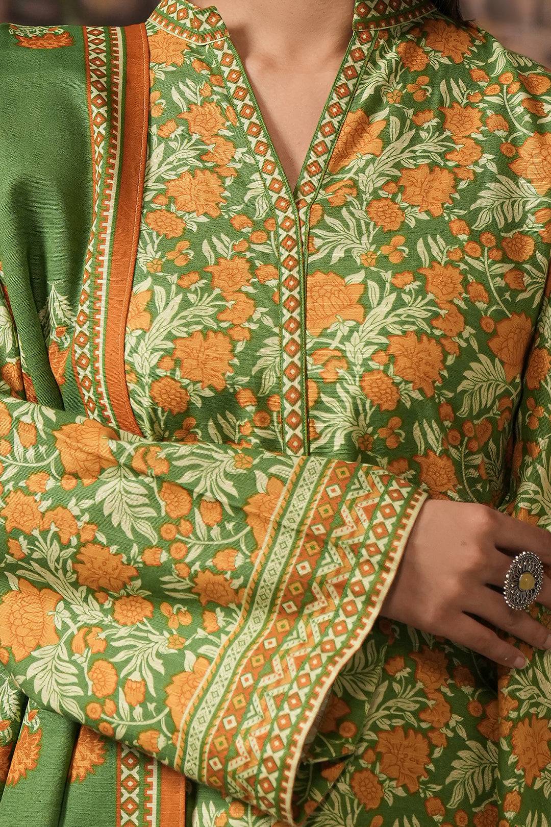 Zellbury | Unstitched 3 Piece Khaddar | Shirt Shalwar Dupatta - 0358 by Maria Faisal - Registered Vendor of : Zellbury Women - type : Essential Unstitched - 100% original wedding dresses