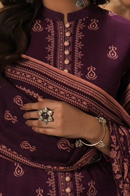 Zellbury | Unstitched 3 Piece Khaddar | Shirt Shalwar Dupatta - 0360 by Maria Faisal - Registered Vendor of : Zellbury Women - type : Essential Unstitched - 100% original wedding dresses