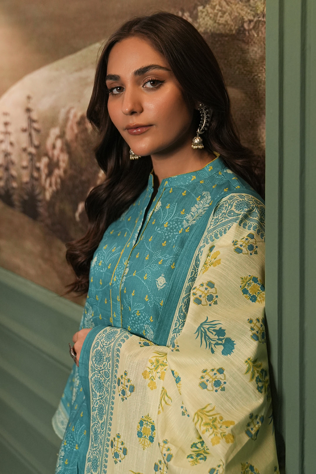 Zellbury | Unstitched 3 Piece Khaddar | Shirt Shalwar Dupatta - 0364 by Maria Faisal - Registered Vendor of : Zellbury Women - type : Essential Unstitched - 100% original wedding dresses