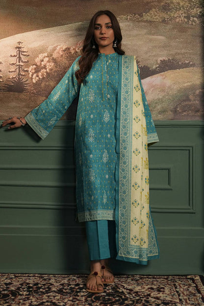 Zellbury | Unstitched 3 Piece Khaddar | Shirt Shalwar Dupatta - 0364 by Maria Faisal - Registered Vendor of : Zellbury Women - type : Essential Unstitched - 100% original wedding dresses