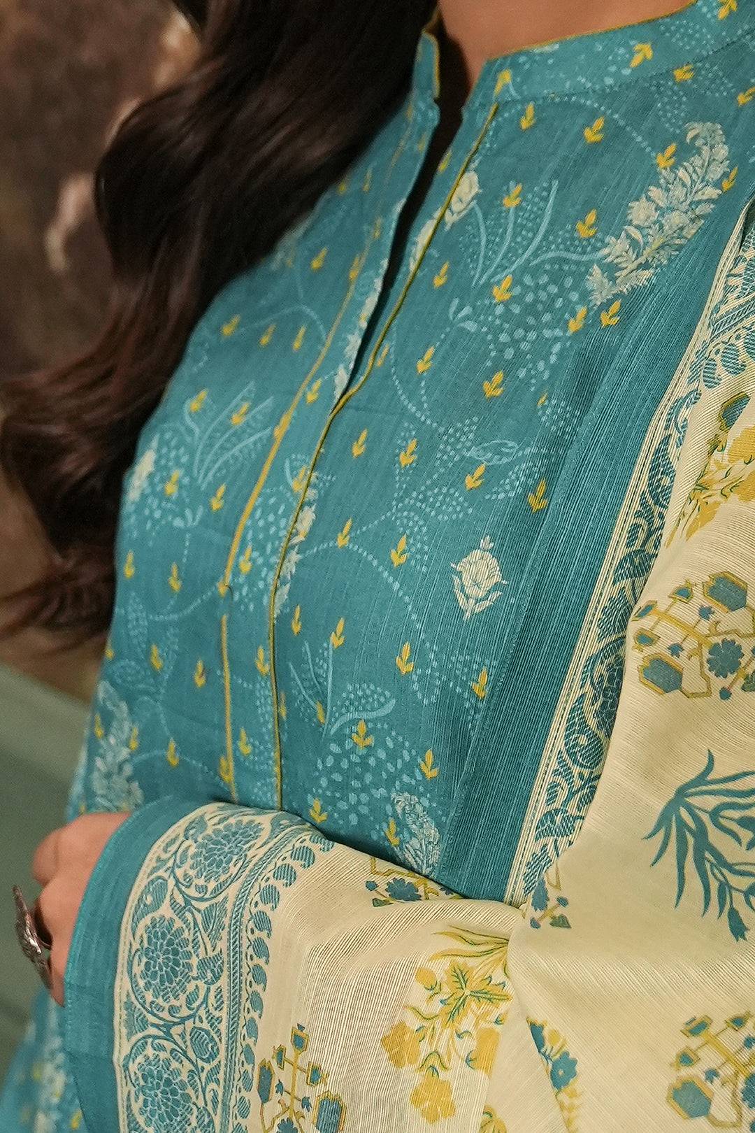 Zellbury | Unstitched 3 Piece Khaddar | Shirt Shalwar Dupatta - 0364 by Maria Faisal - Registered Vendor of : Zellbury Women - type : Essential Unstitched - 100% original wedding dresses