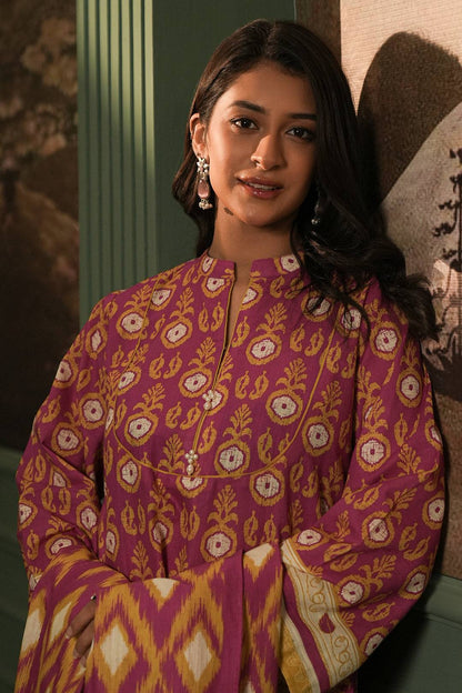 Zellbury | Unstitched 3 Piece Khaddar | Shirt Shalwar Dupatta - 0367 by Maria Faisal - Registered Vendor of : Zellbury Women - type : Essential Unstitched - 100% original wedding dresses