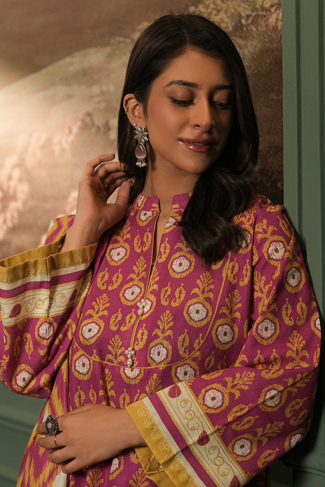 Zellbury | Unstitched 3 Piece Khaddar | Shirt Shalwar Dupatta - 0367 - Designer Dress with Intricate embroidery and embellishments. Shop elegent wedding dress at Maria Faisal.