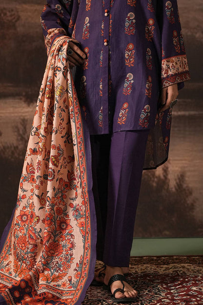 Zellbury | Unstitched 3 Piece Khaddar | Shirt Shalwar Dupatta - 0372 by Maria Faisal - Registered Vendor of : Zellbury Women - type : Essential Unstitched - 100% original wedding dresses