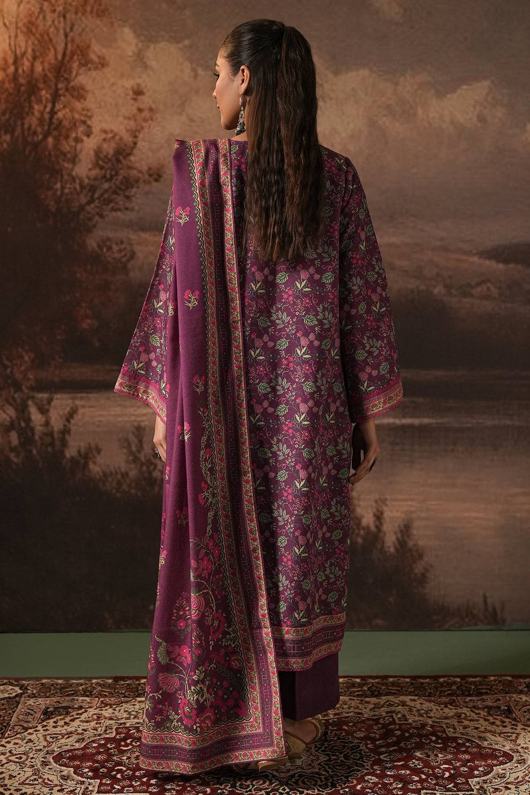 Zellbury | Unstitched 3 Piece Karandi | Shirt Shalwar Dupatta - 0377 by Maria Faisal - Registered Vendor of : Zellbury Women - type : Essential Unstitched - 100% original wedding dresses