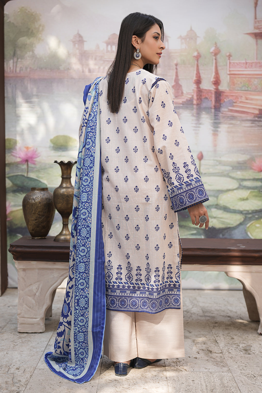 Zellbury | Unstitched 3 Piece Khaddar | Shirt Shalwar Shawl - 0382 - Designer Dress with Intricate embroidery and embellishments. Shop elegent wedding dress at Maria Faisal.
