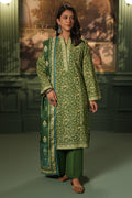 Zellbury | Unstitched 3 Piece Khaddar | Shirt Shalwar Shawl - 0384 - Designer Dress with Intricate embroidery and embellishments. Shop elegent wedding dress at Maria Faisal.