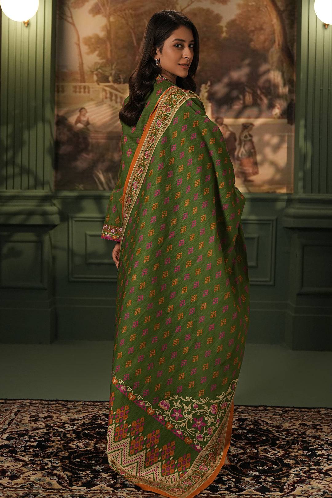 Zellbury | Unstitched 3 Piece Khaddar | Shirt Shalwar Dupatta - 0386 by Maria Faisal - Registered Vendor of : Zellbury Women - type : Essential Unstitched - 100% original wedding dresses