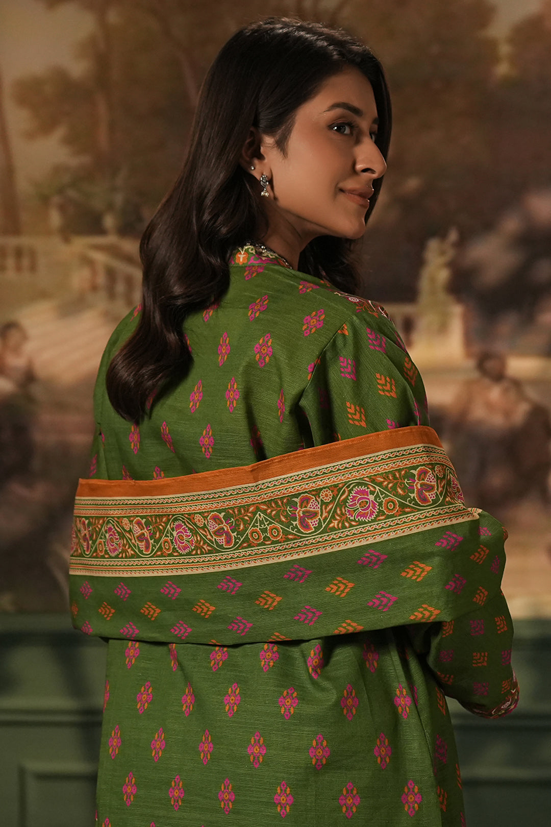Zellbury | Unstitched 3 Piece Khaddar | Shirt Shalwar Dupatta - 0386 - Designer Dress with Intricate embroidery and embellishments. Shop elegent wedding dress at Maria Faisal.
