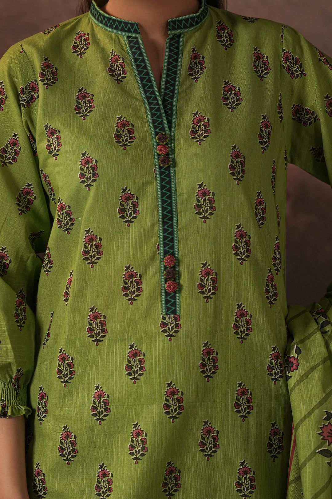 Zellbury | Unstitched 3 Piece Khaddar | Shirt Shalwar Dupatta - 0388 - Designer Dress with Intricate embroidery and embellishments. Shop elegent wedding dress at Maria Faisal.