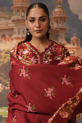 Zellbury | Unstitched 3 Piece Khaddar | Shirt Shalwar Shawl - 0389 - Designer Dress with Intricate embroidery and embellishments. Shop elegent wedding dress at Maria Faisal.