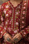 Zellbury | Unstitched 3 Piece Khaddar | Shirt Shalwar Shawl - 0389 - Designer Dress with Intricate embroidery and embellishments. Shop elegent wedding dress at Maria Faisal.