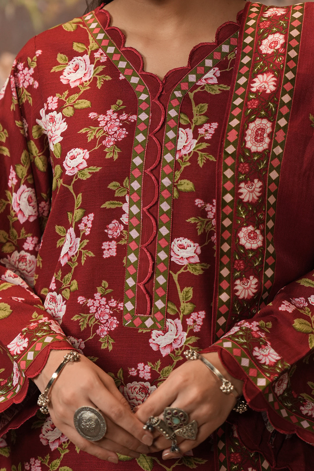 Zellbury | Unstitched 3 Piece Khaddar | Shirt Shalwar Shawl - 0389 - Designer Dress with Intricate embroidery and embellishments. Shop elegent wedding dress at Maria Faisal.