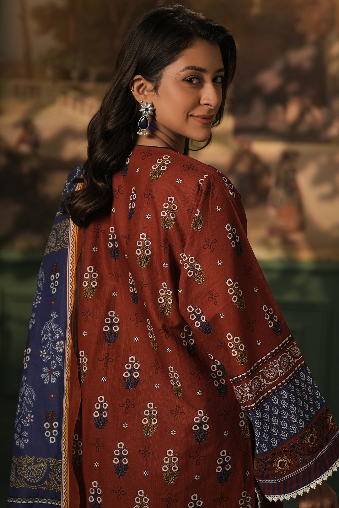 Zellbury | Unstitched 3 Piece Khaddar | Shirt Shalwar Dupatta - 0394 - Designer Dress with Intricate embroidery and embellishments. Shop elegent wedding dress at Maria Faisal.