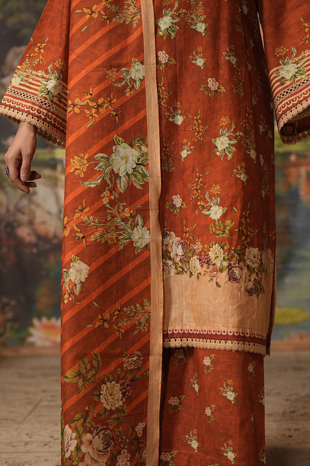 Zellbury | Unstitched 3 Piece Khaddar | Shirt Shalwar Dupatta - 0395 - Designer Dress with Intricate embroidery and embellishments. Shop elegent wedding dress at Maria Faisal.