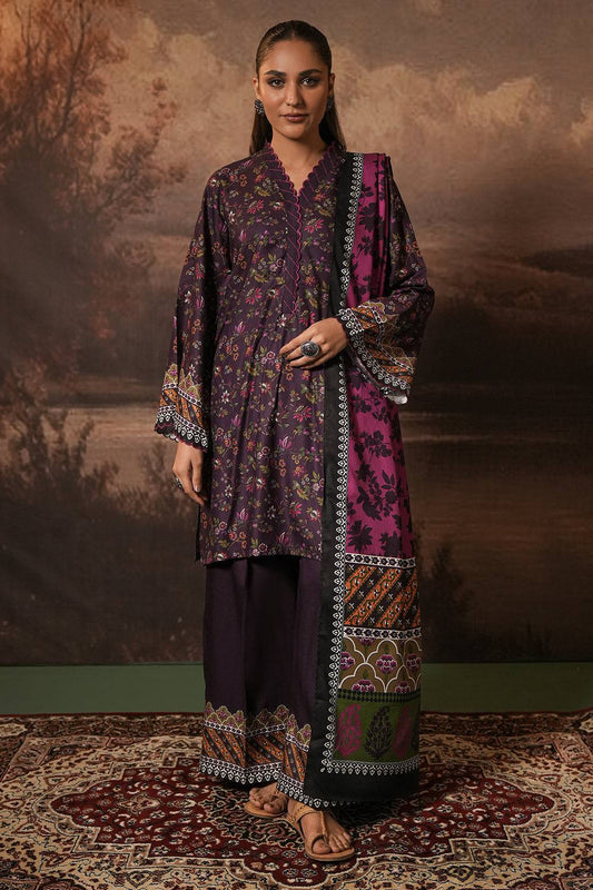 Zellbury | Unstitched 3 Piece Cotail | Shirt Shalwar Dupatta - 0399 by Maria Faisal - Registered Vendor of : Zellbury Women - type : Essential Unstitched - 100% original wedding dresses