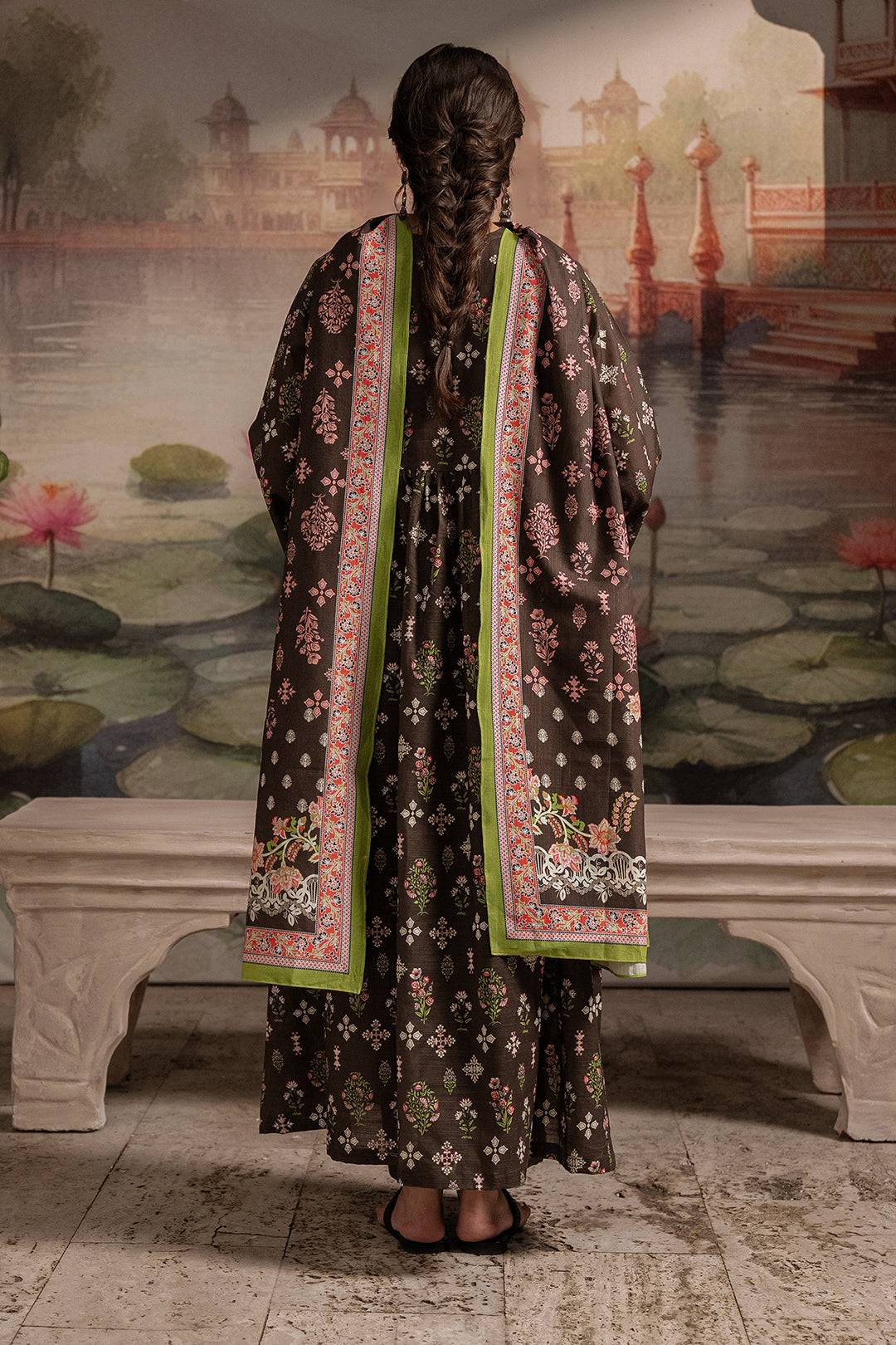 Zellbury | Unstitched 3 Piece Khaddar | Shirt Shalwar Dupatta - 0441 by Maria Faisal - Registered Vendor of : Zellbury Women - type : Essential Unstitched - 100% original wedding dresses