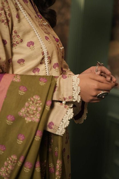 Zellbury | Unstitched 3 Piece Khaddar | Shirt Shalwar Dupatta - 0444 by Maria Faisal - Registered Vendor of : Zellbury Women - type : Essential Unstitched - 100% original wedding dresses