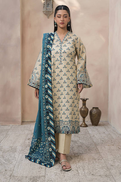 Zellbury | Unstitched 3 Piece Khaddar | Shirt Shalwar Dupatta - 0445 by Maria Faisal - Registered Vendor of : Zellbury Women - type : Essential Unstitched - 100% original wedding dresses