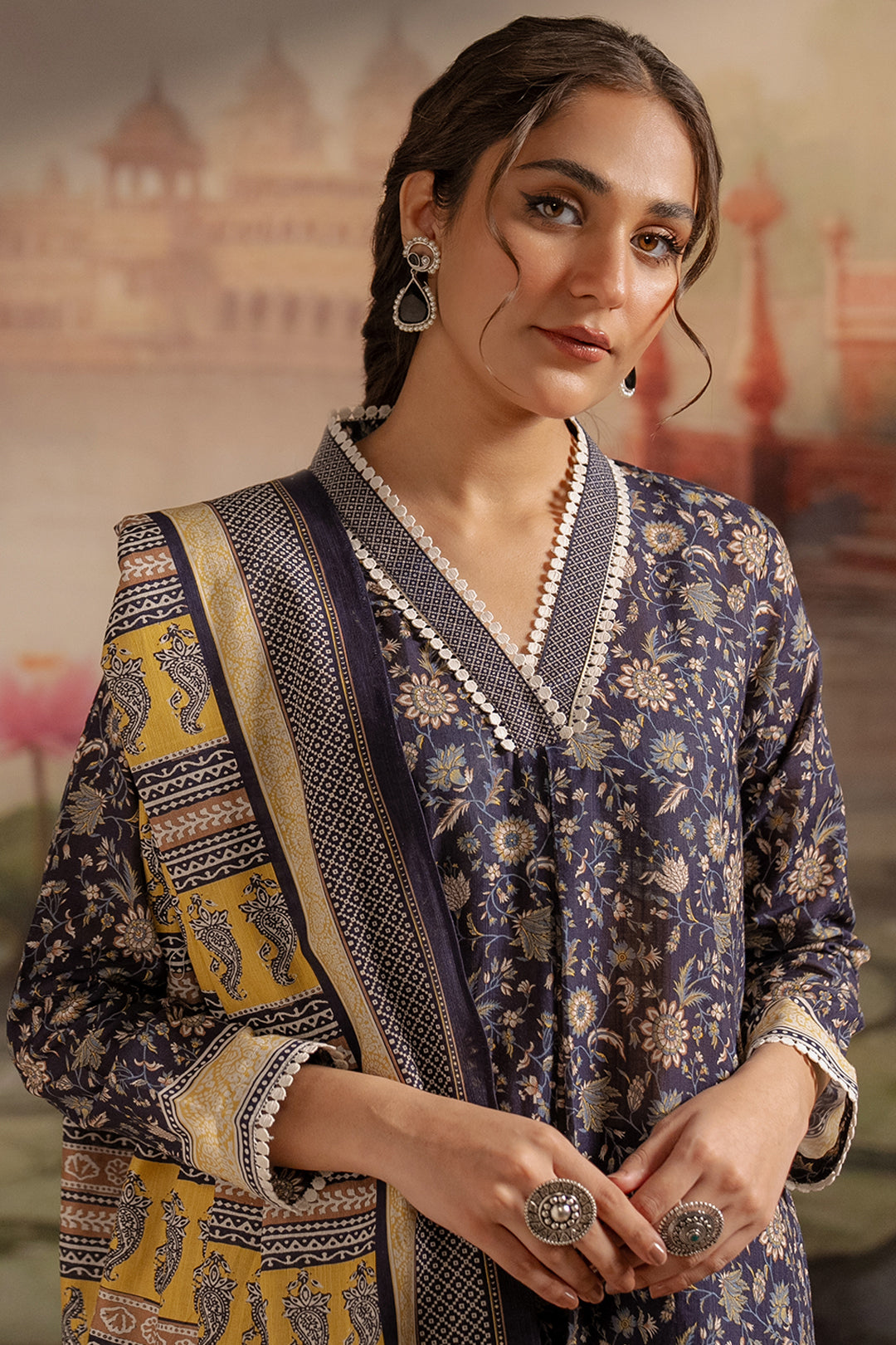 Zellbury | Unstitched 3 Piece Khaddar | Shirt Shalwar Dupatta - 0449 - Designer Dress with Intricate embroidery and embellishments. Shop elegent wedding dress at Maria Faisal.