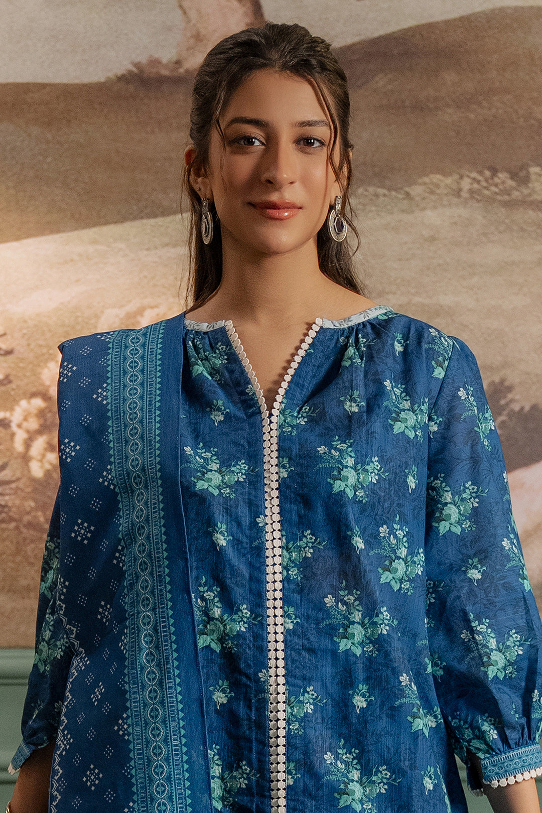 Zellbury | Unstitched 3 Piece Khaddar | Shirt Shalwar Dupatta - 0450 - Designer Dress with Intricate embroidery and embellishments. Shop elegent wedding dress at Maria Faisal.