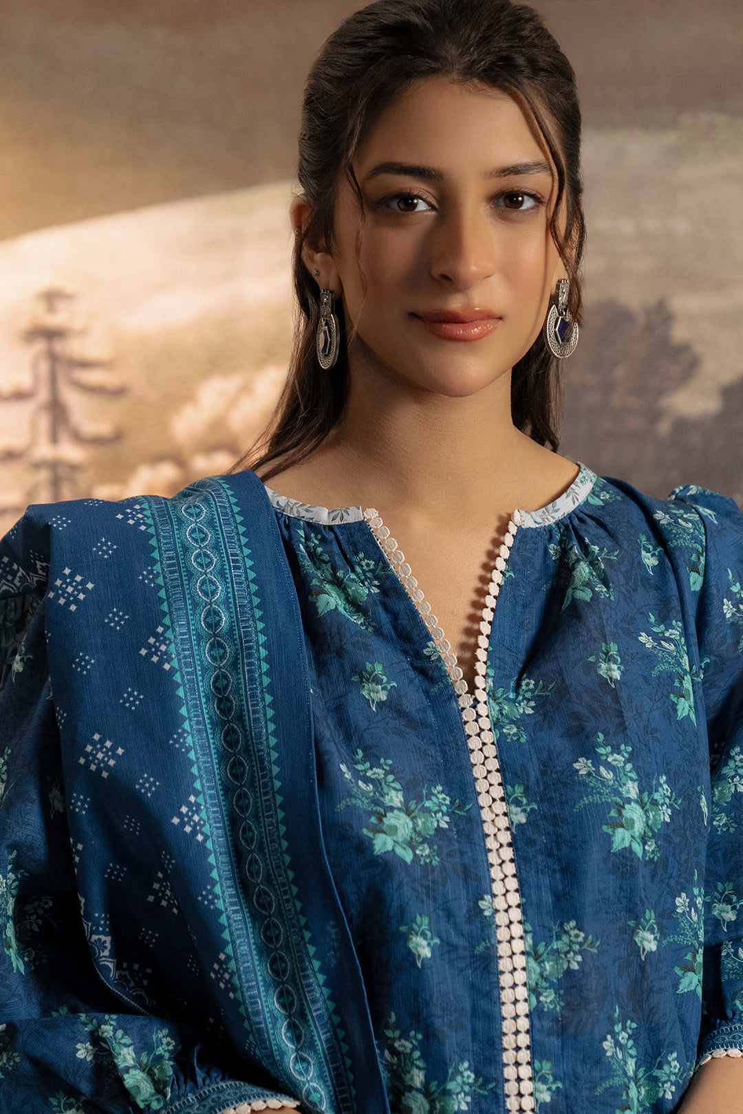 Zellbury | Unstitched 3 Piece Khaddar | Shirt Shalwar Dupatta - 0450 - Designer Dress with Intricate embroidery and embellishments. Shop elegent wedding dress at Maria Faisal.