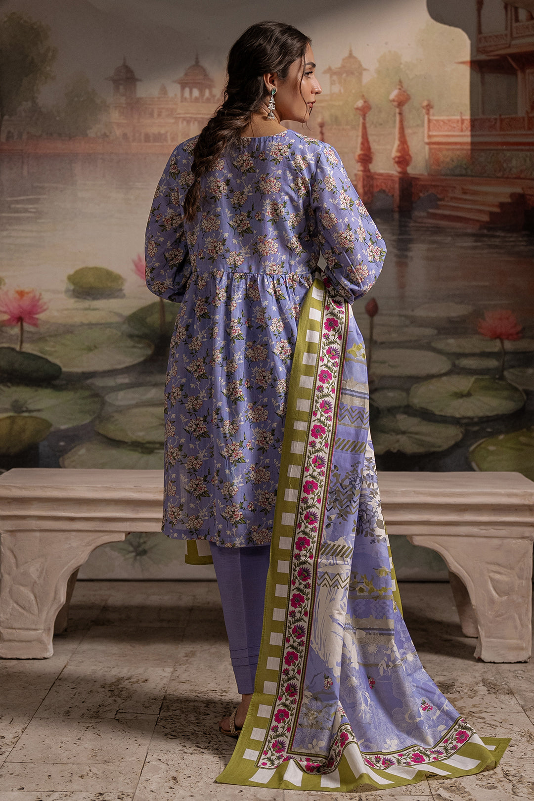 Zellbury | Unstitched 3 Piece Khaddar | Shirt Shalwar Dupatta - 0451 - Designer Dress with Intricate embroidery and embellishments. Shop elegent wedding dress at Maria Faisal.