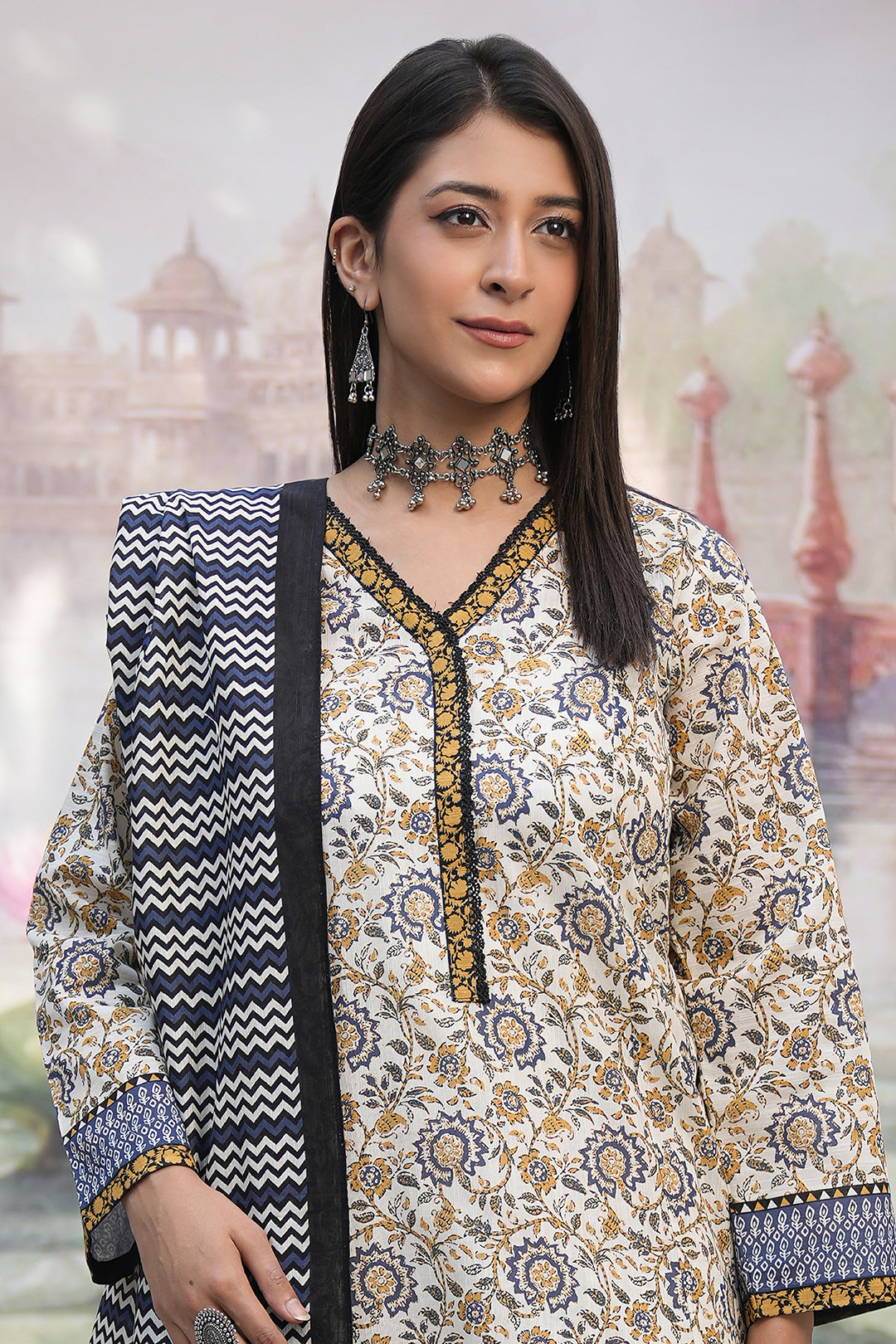 Zellbury | Unstitched 3 Piece Khaddar | Shirt Shalwar Dupatta - 0452 - Designer Dress with Intricate embroidery and embellishments. Shop elegent wedding dress at Maria Faisal.